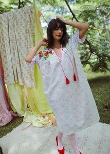 Strawberry Pink Daisy Dress