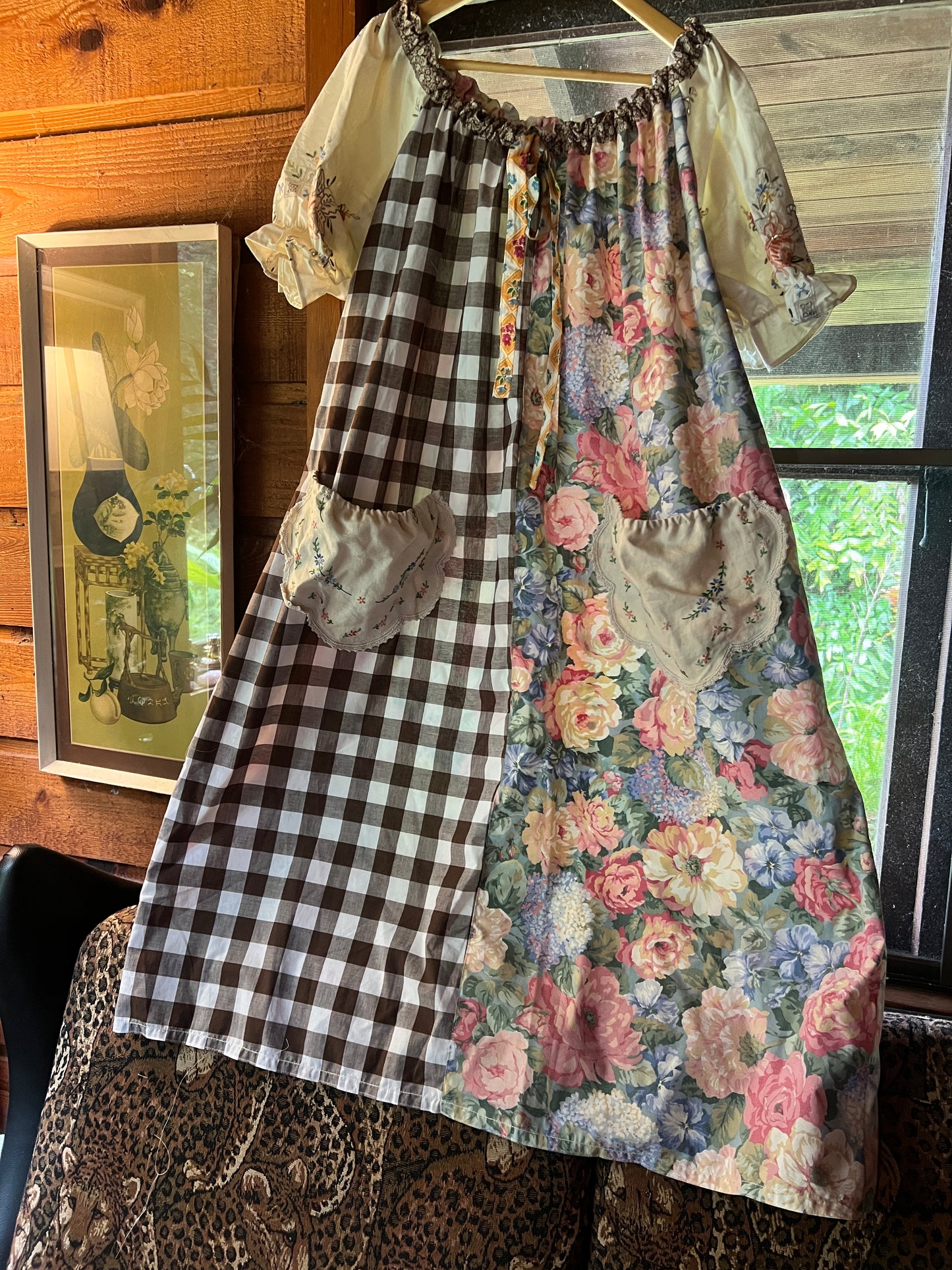 Cocoa Gingham Smock