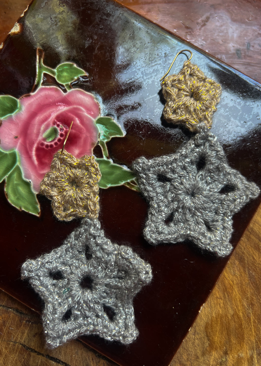 Silver Star Earrings