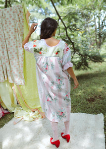 Strawberry Pink Daisy Dress