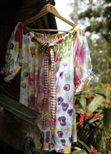 Load image into Gallery viewer, Handpainted Gingham Rosa Top