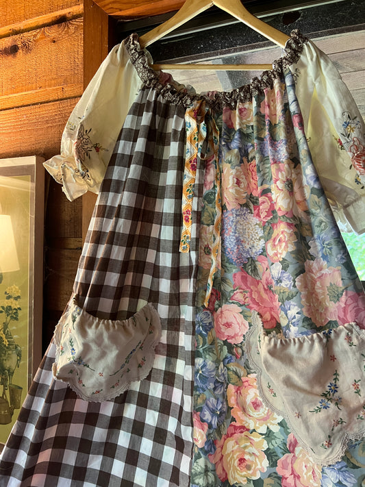 Cocoa Gingham Smock