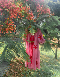 Red Poppy Smock