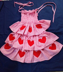 Queen of Lovehearts Kid’s Ruffle Dress