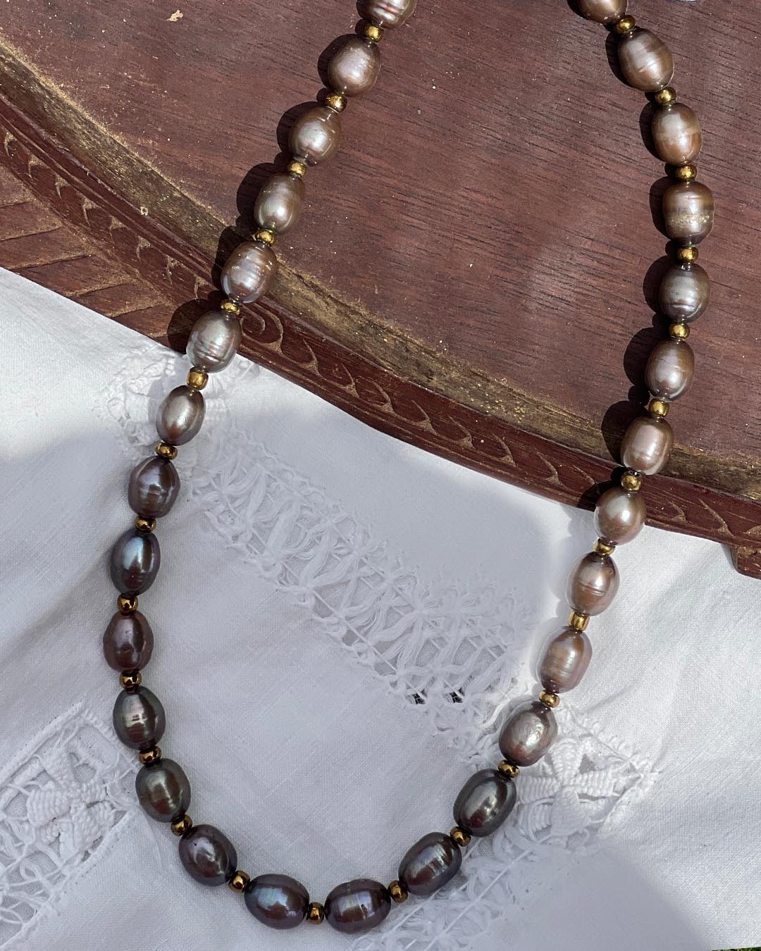 Heirloom Amethyst Pearl Necklace Stack