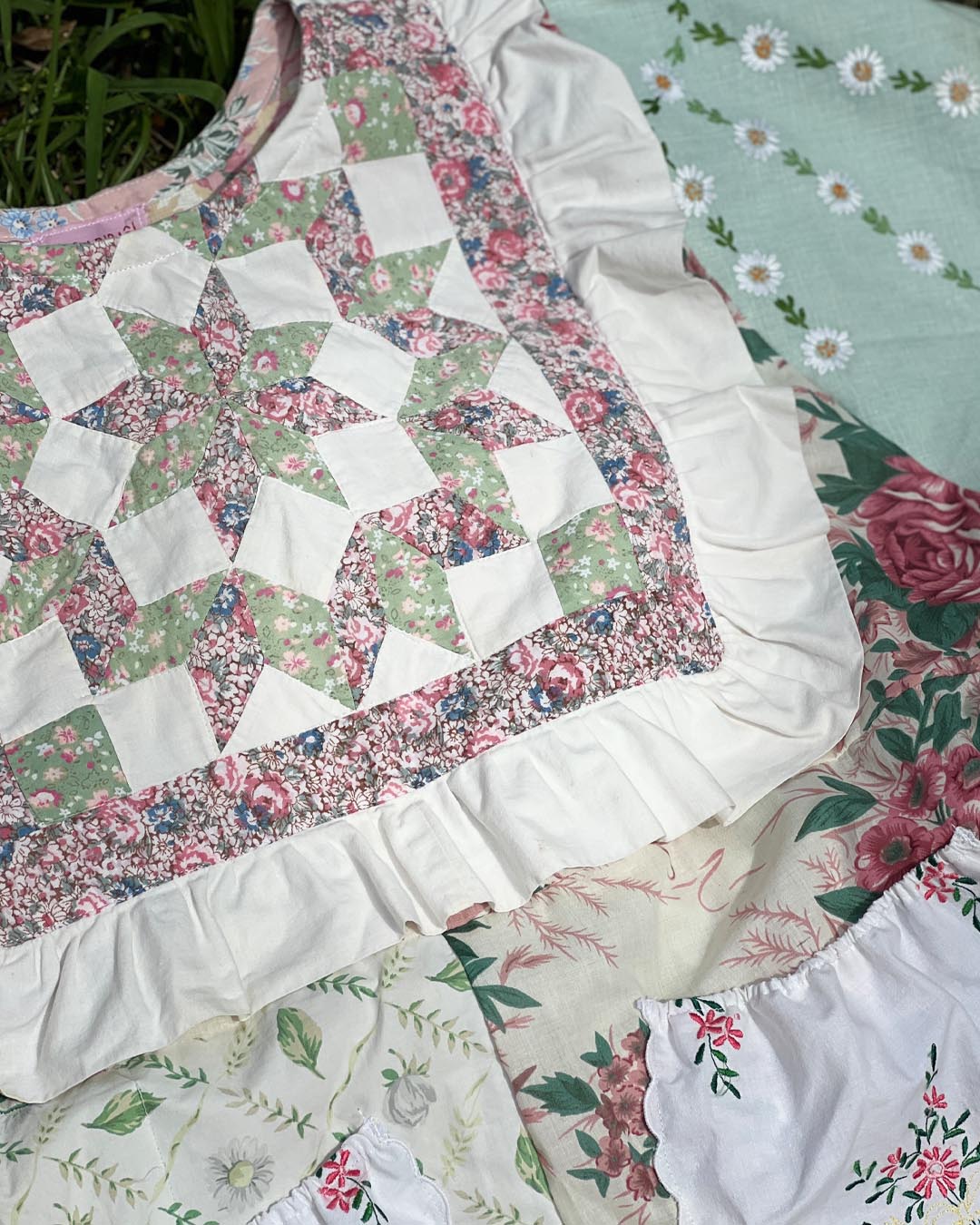 Quilt Top Dress - Rose