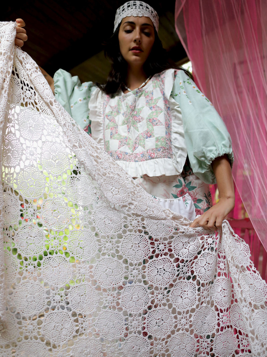 Quilt Top Dress - Rose