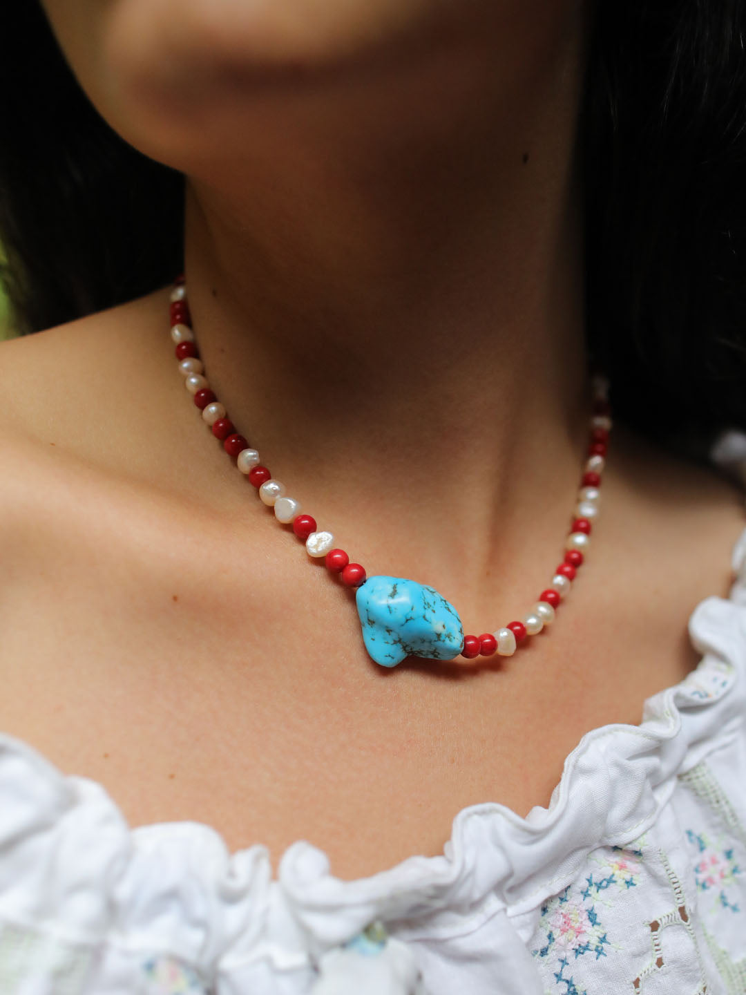 Turquoise Amulet Necklace