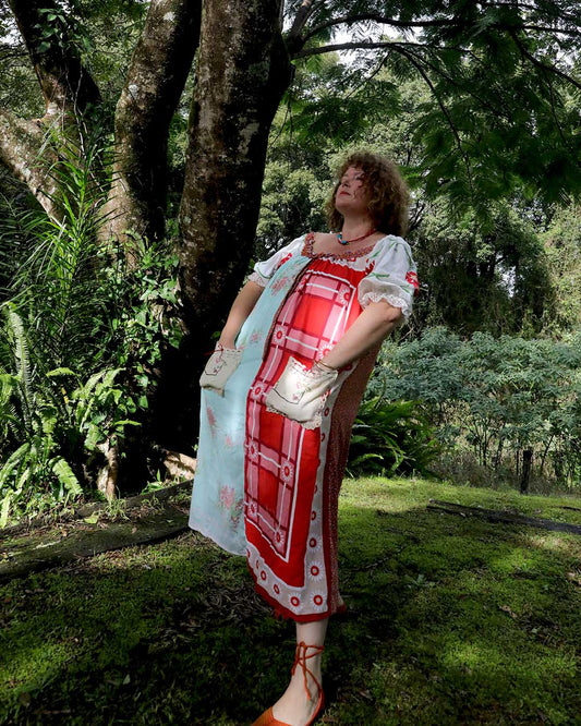 Red Orchid Astrid Smock