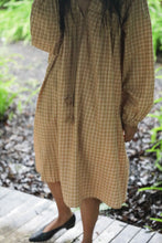 Load image into Gallery viewer, Almond Check Myrtle Dress