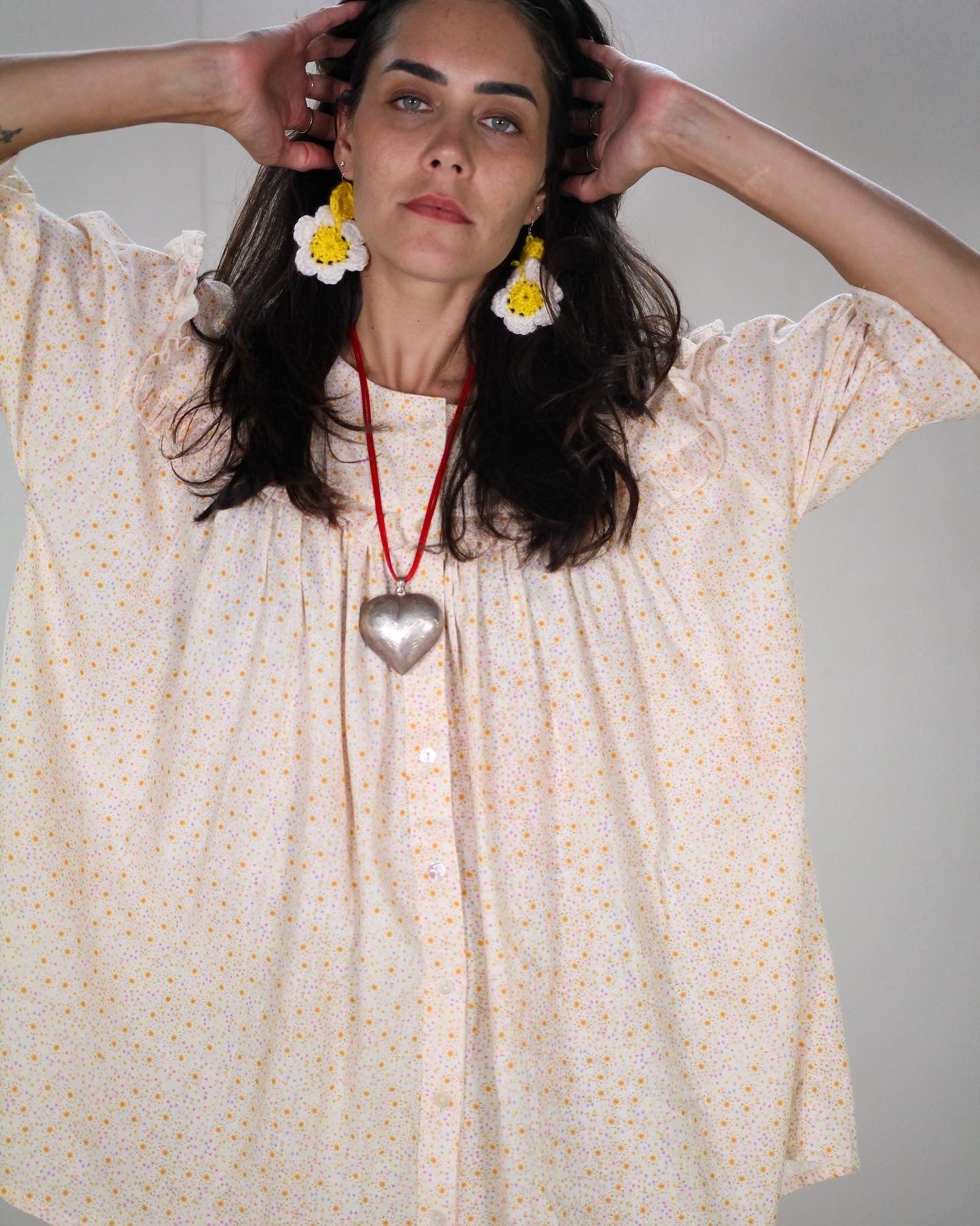 Daisy Crochet Earrings