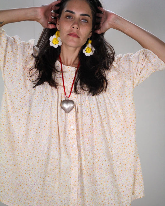 Daisy Crochet Earrings